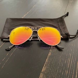 Shady rays rose gold aviator sunglasses